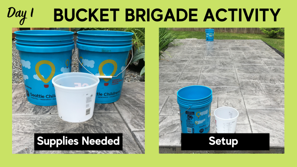 Bucket Brigade Activity, Fire Camp