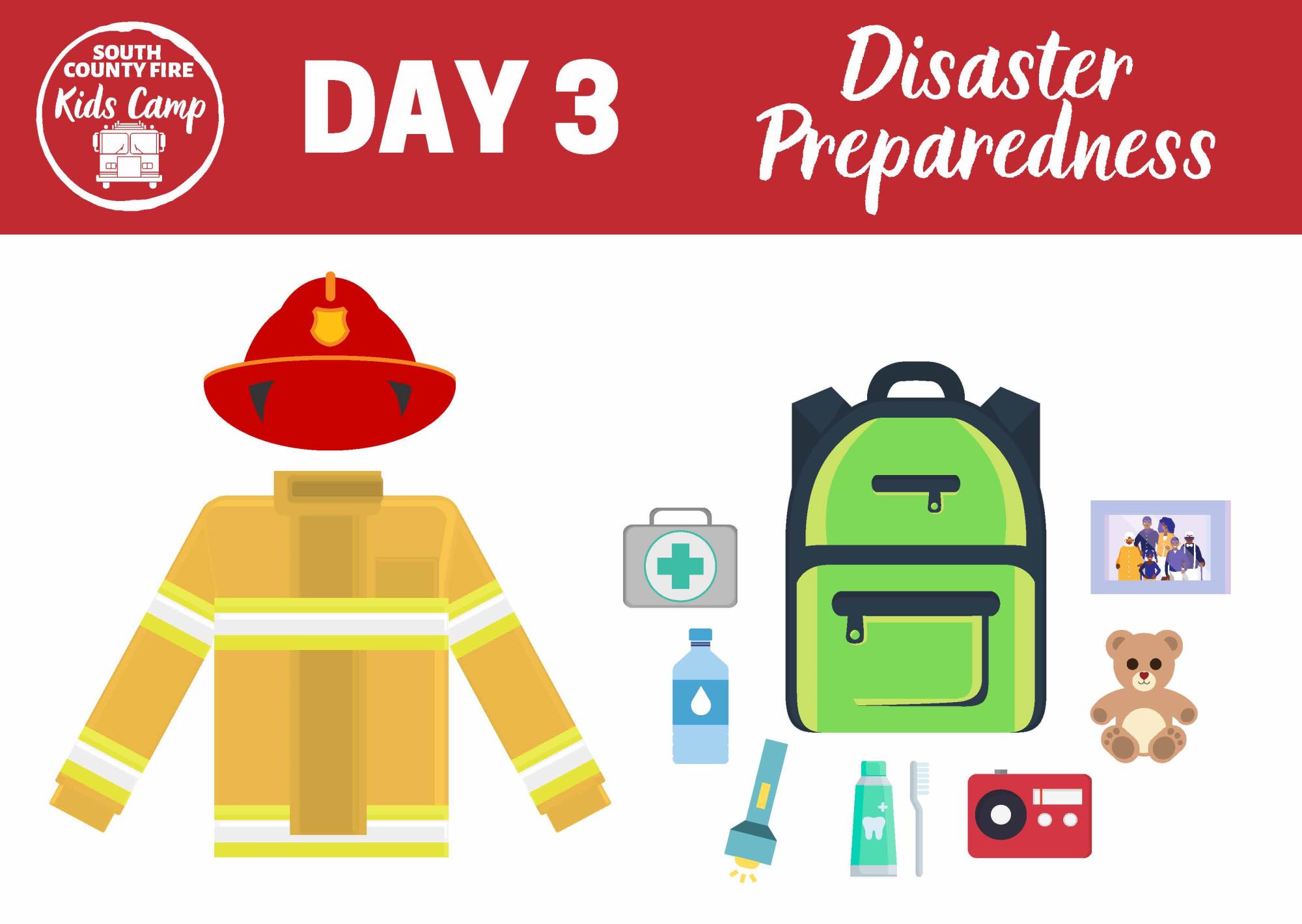 Disaster Preparedness, Backpack, supplies, Day 3